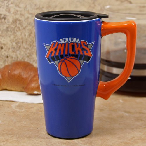 NBA New York Knicks 16oz. Ceramic Travel Tumbler w/Lid