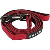 Authentic Puppia Two Tone Lead, Red, Small