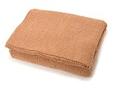 (カシウェア)kashwere ブランケット QUEEN BLANKET KB-32-03-90 Camel Solid 246cm×184cm [並行輸入品]