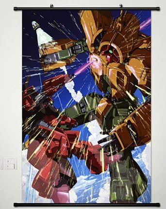 Wall Scroll Poster Fabric Painting For Anime Mobile Suit Gundam 00 Gundam Kyrios 022 S