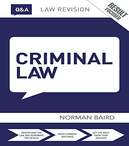 Q&A Criminal Law (Questions and Answers)