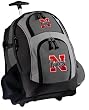 University of Nebraska Rolling Backpack Deluxe Gray Cornhuskers - Our Best Backpacks Bags with Wheels or School Trolley Bags Carry-Ons - Unique Gifts