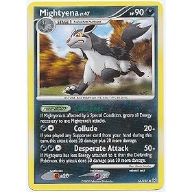 Pokemon Platinum Single Card Mightyena #54 Uncommon