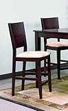 Brandy Counter Height Chair 24??H (Set of 2) by Crown Mark