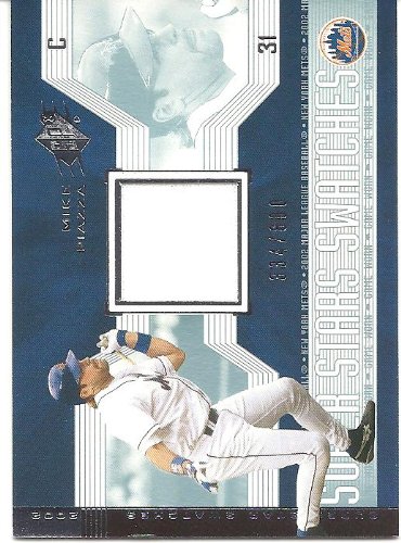 Mike Piazza 2002 SPx Jersey Card #174 334/800 New York Mets