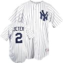 Derek Jeter Majestic MLB Home Pinstripe Replica New York Yankees Youth Jersey - Large (14-16)
