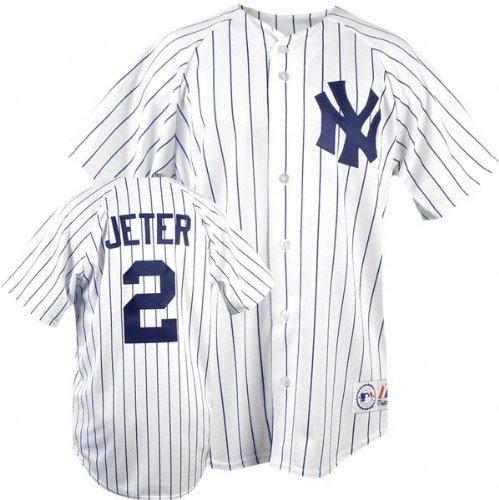 Derek Jeter New York Yankees Home Pinstripe Youth MLB Replica Jersey