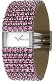 Image of Accu2 by Accurist A2-24402 Stainless Steel Ladies Fabric Strap Set with Swarovski Crystals Watch