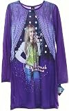Hannah Montana Purple Girls 1 Piece Nightgown Sleepwear Pajama Set