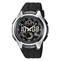 Casio CASIO Collection - Reloj anal�gico - digital de caballero de cuarzo con correa de resina negra (cron�metro, alarma, luz) - sumergible a 100 metros