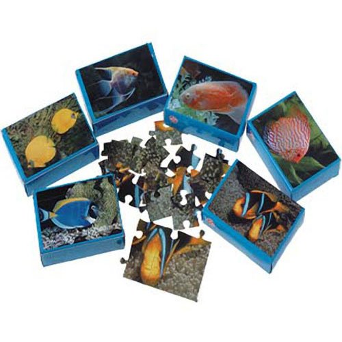 Dozen Assorted Mini Fish Theme Puzzles
