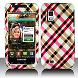 Pink and Brown Cross Plaid Snap on Hard Skin Shell Protector Cover Case for ....