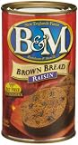 B&M Brown Bread With Raisins, 16-Ounce Cans (Pack of 6)