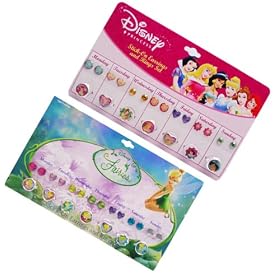 Disney Princess Stick on earrings and ring sets