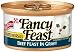 Fancy Feast Gourmet Cat Food Marinated Morsels Beef Feast in Gravy, 3-Ounce Cans (Pack of 48)