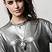 FANSING 3D Cute Owl Pendant Necklace with White Gold Plated Long Chain