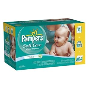 Pampers Softcare Unscented Wipes 12x Box With Tub 864 Count