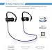 SoundPEATS Wireless Headphone Sweatproof In-ear Stereo Sports Earbuds (6 Hours Play Time, Bluetooth 4.1, aptx, Secure Ear Hooks Design with Cable Clips£- Q9A Purple
