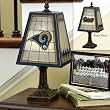 St. Louis Rams Memory Company Art Glass Table Lamp NFL Football Fan Shop Sports Team Merchandise