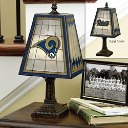St. Louis Rams Memory Company Art Glass Table Lamp NFL Football Fan Shop Sports Team Merchandise