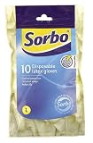 Review George East Housewares Limited  / PACK 10 LARGE DISPOSABLE LATEX GLOVES