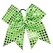 CN Sparkly Jumbo Sequin Cheer Bows Cheerleading Girls Hair Bow Pack of 5