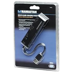 MANHATTAN Multi-Card Reader/Writer Hi-Speed USB 2.0 Slimline 80-in-1 Farbe: Schwarz Ermoeglicht slot-to-slot read/write/copy