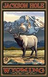 Northwest Art Mall 11 x 17 Poster Jackson Hole Elk by Paul A. Lanquist