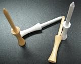 GOGO 3 1/8 inch (8cm) Golf Wooden Step Down Tees (Price/50 pcs), Golf Accessories