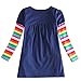 Novatx Long Sleeves Cotton Girls Dress H5802 Navy (5/6y)