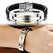 Mens Jewelry Fashion Solid Stainless Steel Cross Braide Leather Bracelets Cuff Bangle Wrist Band Blacelet