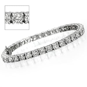 15 ct Round Diamond Tennis Bracelet - VS1/2