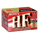 Electronics : Sony C-90HFC Audio Tape Pack Of 5