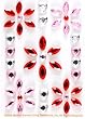 Martha Stewart Crafts Stickers Gemstone Hearts Pink/Red By The Package
