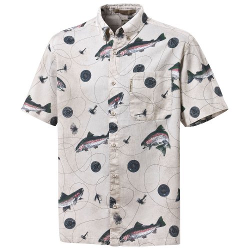 Dry Fly Trout Short Sleeve Icecap Shirt -Mens