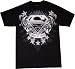 Superman: Steel Crest Black T Shirt