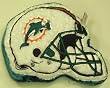 Miami Dolphins NFL Helmet Himo Plush Pillow