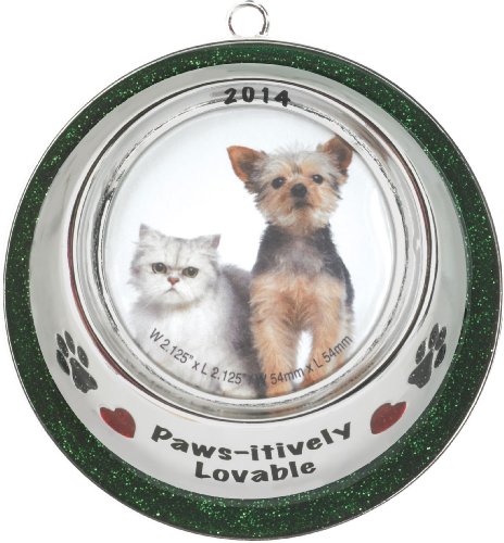 Pet Bowl Frame 2014 Carlton Heirloom Ornament