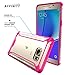 Galaxy Note 5 Case, POETIC Affinity Series [Premium Thin]/No Bulk/Protection where its needed/Clear/Dual Material Protective Bumper Case for Samsung Galaxy Note 5 (2015 Release) (Pink/Clear)