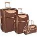 Pierre Cardin Signature 3 Piece Luggage Set (Brown)
