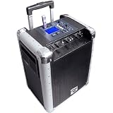 PylePro PCMX265B Battery Powered Portable PA System With USB/SD, DJ Controls, And Aux Inputs
