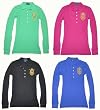 Polo Ralph Lauren Womens Black Skinny Fit Polo Shirt