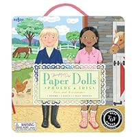 Eeboo Poet and Astronomer Paper Dolls Iris and Phoebe Girls Childrens Toy
