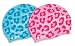 TYR Cheetah Silicone Swimming Hat in Blue