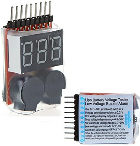Lipo Battery Voltage Indicator Voltmeter Monitor Buzzer