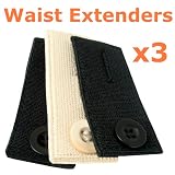 Skirt Trouser Jeans Button WAIST EXTENDERS x3 - Don't throw away those tight fitting clothes!
