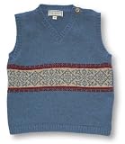 from Darcy Brown Darcy Brown Ocean Blue Snowflake V-Neck Tank Top, Knitwear, Boys