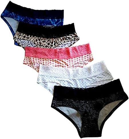 Intimate Star Hipster Panties for Girls and Womens (Pack of 5) (Medium, Multicolor)