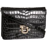 DKNY Croco-Embossed Leather Cross-Body
