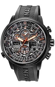 Citizen Men's JY8035-04E Navihawk A-T Eco-Drive Perpetual Chrono Strap Watch